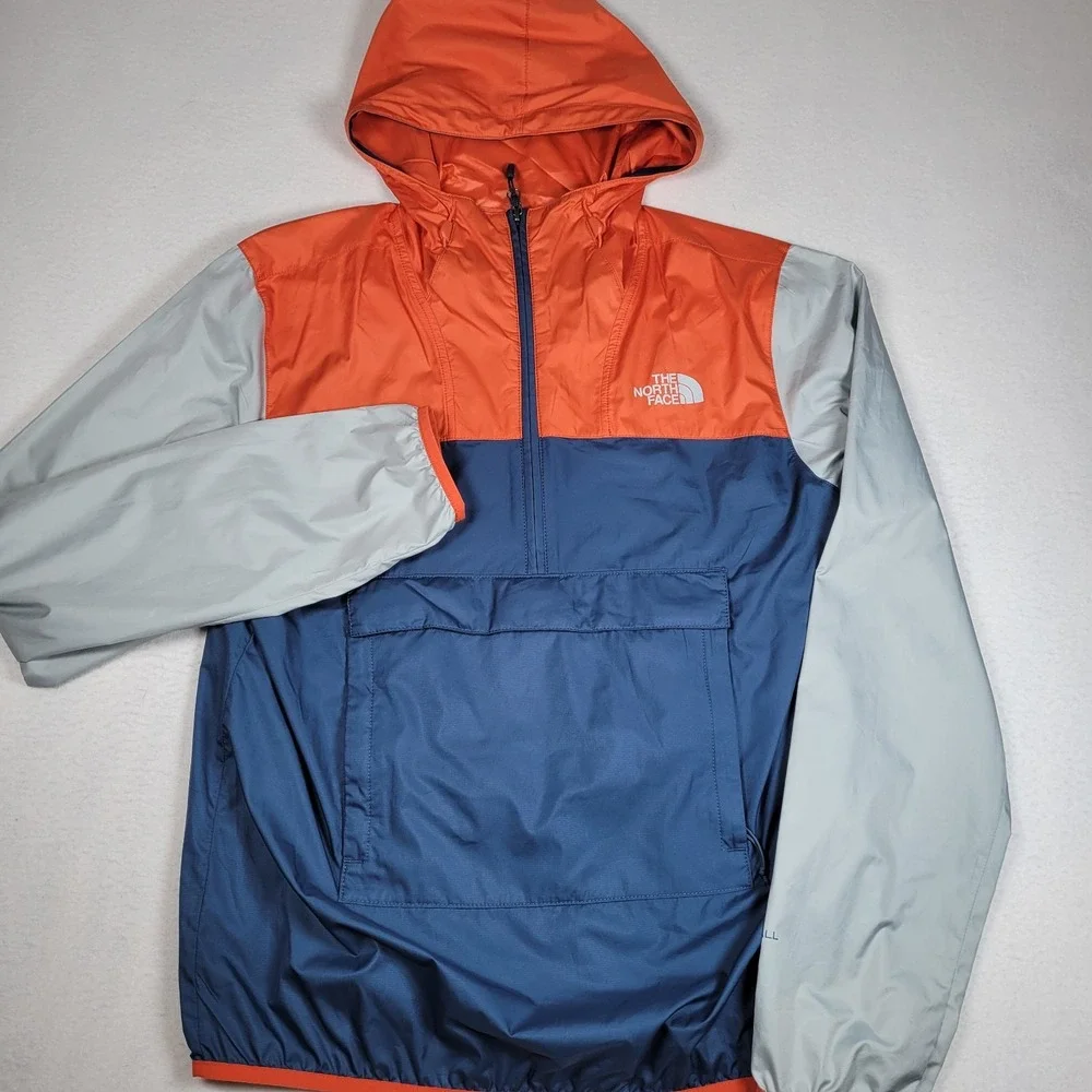 The North Face Fanorak Windwall Packable Windbreaker Jacket Color Block Men's S